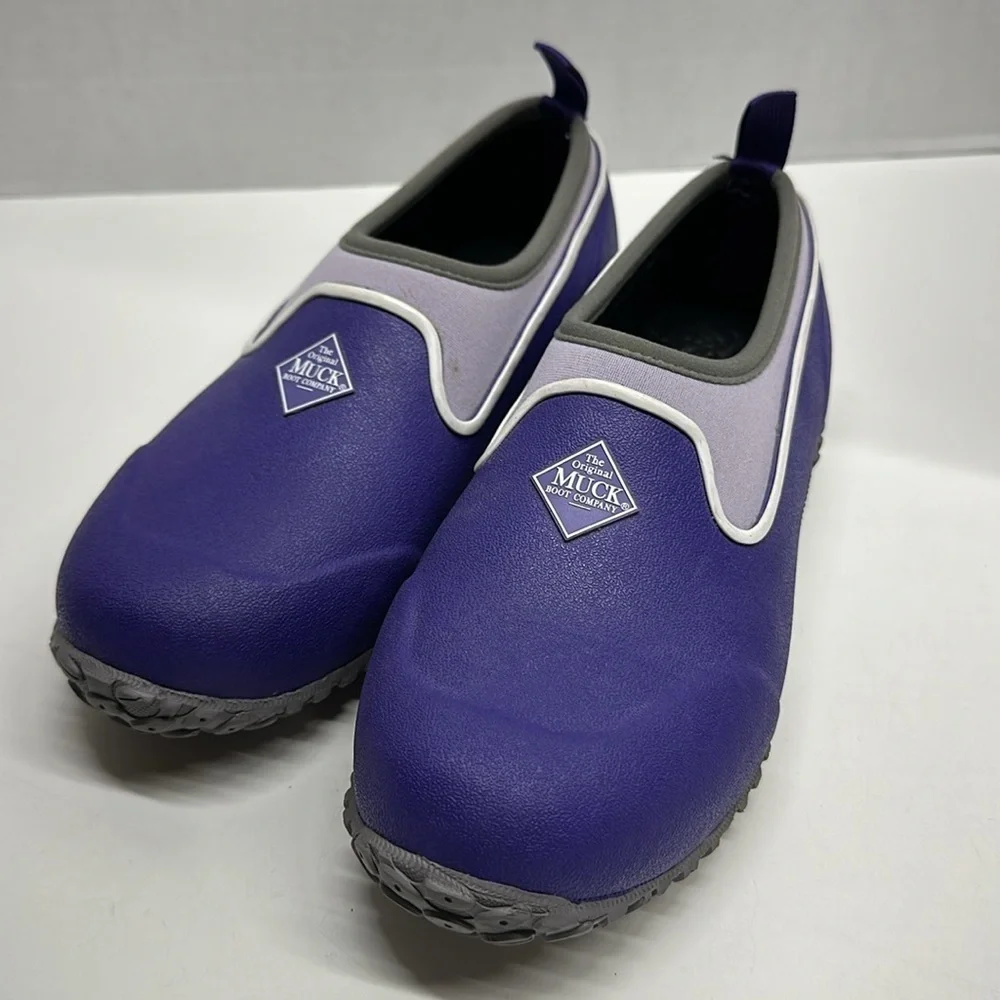 The Orginal Muck Boot Company Shoes Slip On Flats Waterproof Purple Kids Size 6